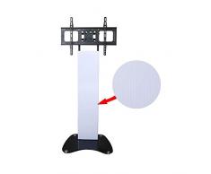 Scaffalature di stoccaggio Xiaolin Supporto da Tavolo Base Universale per piedistallo per TV da 32 Pollici a 68 Pollici Regolabile in Altezza (Color : White)