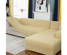 JHLD Alto Elasticizzato Fodere Copridivani, Universale Chaise Longue Sofa Copridivano Spandex Idrorepellente Patch Antiscivolo Adatto per Cane Gatto-K-3posto a Sedere 190-230CM (75-90inch)