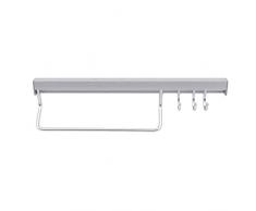 KUQIQI 1pc Wall Hanging Rod delle Famiglie in Alluminio Hook Hardware Impianti e Utensili da Cucina Spazio Viscosa Cook Toos scaffalature di stoccaggio (Colore : Style 2)