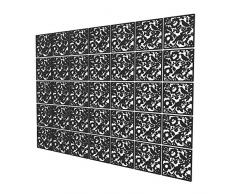 Paraventi Divisori per Interni 35 Pezzi - 202x283cm - Nero Separè Paravento Uccello Divisorio Stanza per Home Office Hotel