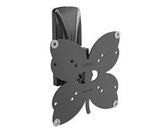 Meliconi Slimstyle Plus 200 St Supporto Ultra Sottile Da Parete Per Tv A Schermo Piatto Da 26 A 40, Nero