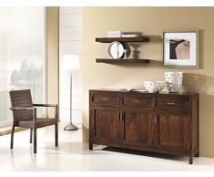 Mobile Buffet stile etnico coloniale moderno in legno massello di Teak pregiatissimo - PREZZO OUTLET ONLINE