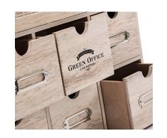 Indhouse - Scaffale per spezie vintage in legno e metallo