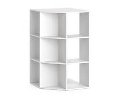 Vicco Scaffale per bambini Scaffale angolare Libreria Luigi bianco Scaffale per giocattoli Portaoggetti