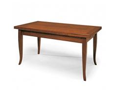 Fashion Commerce Arte Povera Tavolo Allungabile, Noce, 120 x 80/200 x 80 cm