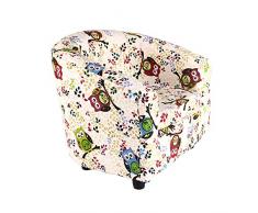 Emall Life Poltrona per bambini Poltrona per bambini Sedia a fumetti Sedia in legno (Grande gufo)