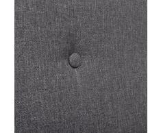 vidaXL Poltrona in Tessuto Grigio Braccioli Poltroncina Sedia da Pranzo Cucina