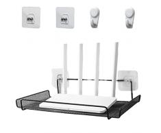 Umifica Scaffale AV galleggiante - Staffa per mensola per montaggio a parete per accessori TV - Scaffale Dvd, Mini Scaffali A Parete Per Negozio Telecomando, Router, Libri, Cavi Di Alimentazione 11,8