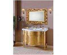 Bagno Italia Mobile Bagno cm 110 Donatello foglia oro arte povera in massello mobili I