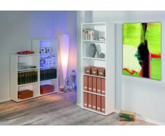 Links - Simply A12 - Libreria. Dim: 60x30x180 h cm. Col: Bianco. Mat: Nobilitato.