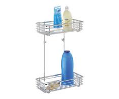Wenko Mensola Universale Milano, 2 Ripiani, Acciaio, 12 x 37 x 25 cm, Cromo