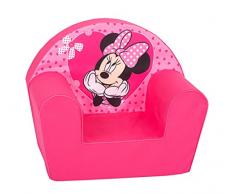 Disney - Poltrona per bambini, Minnie Cuori Rosa, dai 2 anni, 43 x 51 x 33 cm