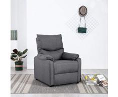 Poltrona per TV Massaggiante Reclinabile Poltrona Relax Poltrona Massaggiante Poltrona Massaggiante Reclinabile poltrona massaggiante elettrica Poltrona Elettrica Massaggiante Grigio Scuro in Tessuto