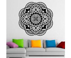Adesivo Murale Mandala Yoga Adesivo Murale Impermeabile Modello Indiano Decorazioni Per La Casa Mobile Art Design In Vinile 66 X 66 Cm