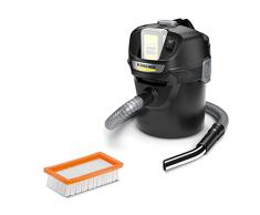 Aspiracenere AD 2 Battery Kärcher, Ignifugo, Pulizia Filtro Semi-Automatica, Contenitore 14l, Potenza 230W, Batteria 18V NON inclusa