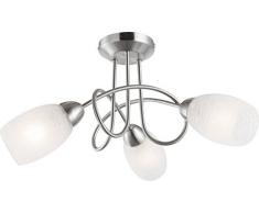PLAFONIERA NICHEL SATINATO, LAMPADINE ESCLUSE: 3xE14 40W Art. 63170-3