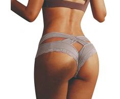 Mutandine da Donna Sexy in Rete Slip Scava Fuori Lingerie Mutande Comfort Traspiranti Trasparente Taglie Forti Mutande Post Parto Mantice