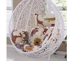BLSTY Poltrona Pensile Cuscino de Sedile Cuscino Sedia, Allaperto Ergonomico Cuscini Schiena per Hanging Egg Chair Amaca Cuscino Nessuna Sedia-E-Convenzionale