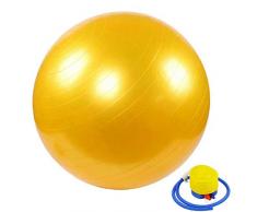 YANGHUI,Giallo palla,Ball Chair, Yoga Pilates Balance Ball con Pompa Palla da Gravidanza Il Parto Ginnastica maternità Travaglio e Yoga 60cm