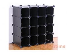 Generic YCUK2150529 – 5 < 1 & 3205 * 1 > Tand color: random New interlocking espositore per 16 paia di scarpe organizer mensole cubo color: random zappa organizer New Interlock