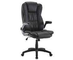 IntimaTe WM Heart Sedia da Ufficio ergonomica con braccioli Pieghevoli Poltrona Ufficio Sedia con Ruote Sedia da scrivania Altezza Regolabile sedie Ufficio Nero