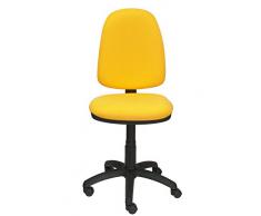 Piqueras Y Crespo 04CP – Sedia da ufficio ergonomica, Sedile e schienale rivestiti in tessuto BALI giallo