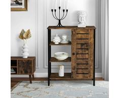 Credenza Design Industriale Mobiletto da Cucina Cassettiera Armadietto Credenza Vintage