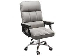 Sedia Da Ufficio Ergonomica Con Supporto Lombare Sedia Da Scrivania Schienale Alto Sedie Operative Con Braccioli, Sedia Per Computer In Pelle Manageriale Esecutivo Sedia Girevole ( Color : /Gray , Siz