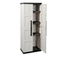Toomax Z262R027 Armadio, Comfort Line, S, Tuttopiani, 65X37X165, Grigio/Nero
