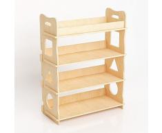 scaffale in legno ad incastro arredo cameretta bimbo