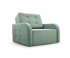 mb-moebel Divano Innovativo con Funzione Letto, Divano da Salotto, Mobili da Salotto, Design Elegante - Porto 80 (Verde Menta)