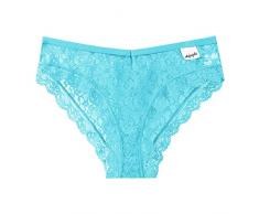 Mutandine di Pizzo da Donna Slip a Vita Media Traspiranti in Cotone a Rete Sexy Mutande Post Parto Mantice