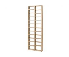 TopKit - Scaffale porta CD e DVD, mod. Berlin 2010, colore: quercia