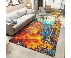 Liveinu Tappeto A Pelo Corto per Salotto Soggiorno Modern Design Tappeti per Salotto Arredamento Antiscivolo Lavabili Ornamenti 120x160cm