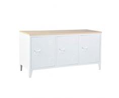 Credenza 3 Ante Armadio da Cucina Tavolo da Buffet con Vani Multi Spazio e 6 Ripiani