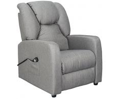 POLTRONE ITALIA - Sofia2 Poltrona Alzapersona reclinabile elettrica DETRAIBILE 19% 2 motori VERTICAL schiena piedi indip 2 ruote letto 170° Montata aggiungi accessori CE Medicale Ergonomica