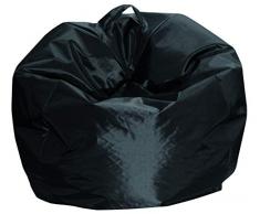 Talamo Italia Pouf a Sacco Elegante, Colore Nero, Misure 65 x 50 x 65 cm
