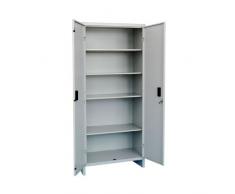ARMADIO ARMADIETTO TUTTOPIANI PRATIKO 60X40X175H PRO METALLO VERNICIATO 2 ANTE