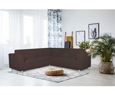 Copridivano angolare Dahlia, marrone, Angolare