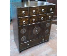 Antica Farmacia armadietto armadio ufficio armadio Apotheke Credenza cassettiera – comò armadio con 10 cassetti breite49 X hoehe59 cm