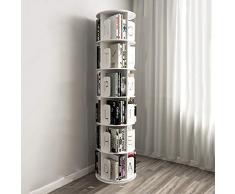 Porta CD e DVD Rack di archiviazione CD Libreria a 2/3/4/5/5/6 strati Ripiano per CD ruotabile a 360 ° Supporto per DVD Ps4 Rack di finitura Armadio per libri da terra ( Size : 48*48*188.5cm )