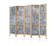 murando Paravento Mandala 135x171 cm 3 Parti Stampa unilaterale su Tela in TNT Parete Divisoria Interno Separatore Stanza Pieghevole Decorazioni Legno Giappone p-C-0010-z-b