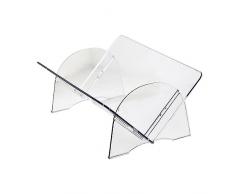 Cuawana - Libreria compatta da scrivania, facile da spostare per libri, riviste, CD, organizer da scrivania e scaffale