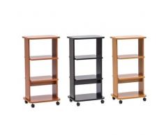 Relax e Design Mobile Carrello CILIEGIO, Porta TV, Stampante, Hi-Fi, ed Altro, H.90 L.44 P.34