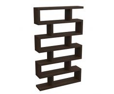 VE.CA-ITALY MENSOLA LIBRERIA ARAGON DESIGN IN LEGNO DI ALTA QUALITA MADE IN ITALY IN 9 DIFFERENTI COLORAZIONI SPESSORE 4 cm (WENGE)