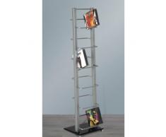 Porta CD Tower 92 | Colore Argento, Metallo, 92 cm | per Circa 85 CDs
