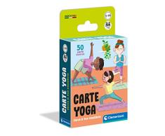 Clementoni Yoga-mazzo, carte bambini, tavolo, gioco di società per tutta la famiglia, 1-6 giocatori, 5 anni+, Made in Italy, Multicolore, 16300