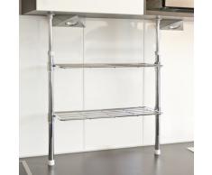 bremermann® 6415 - Scaffale telescopico da cucina, a 2 ripiani