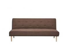 Marchio Amazon - Movian Scutari - Divano letto a 3 posti, 182 x 83 x 81 cm, colore caffè