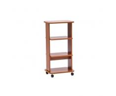 Relax e Design Mobile Carrello Porta TV, Stampante, Hi-Fi, ed Altro, Vari Colori, H.90 L.44 P.34 (Ciliegio)